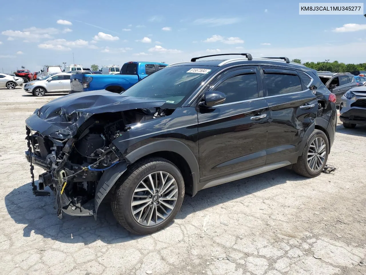 2021 Hyundai Tucson Limited VIN: KM8J3CAL1MU345277 Lot: 61867584