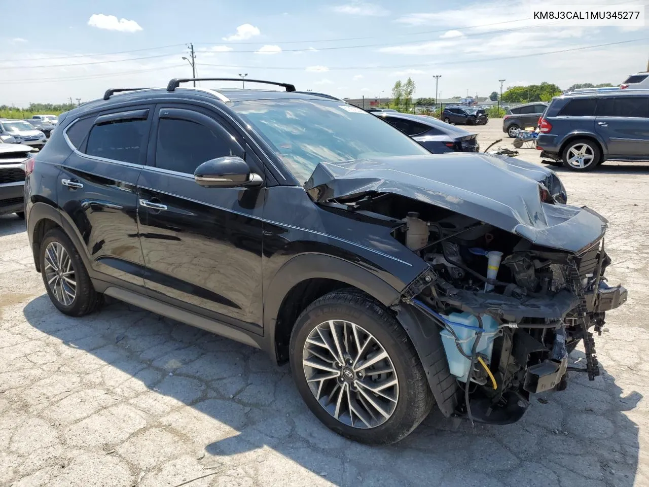 2021 Hyundai Tucson Limited VIN: KM8J3CAL1MU345277 Lot: 61867584