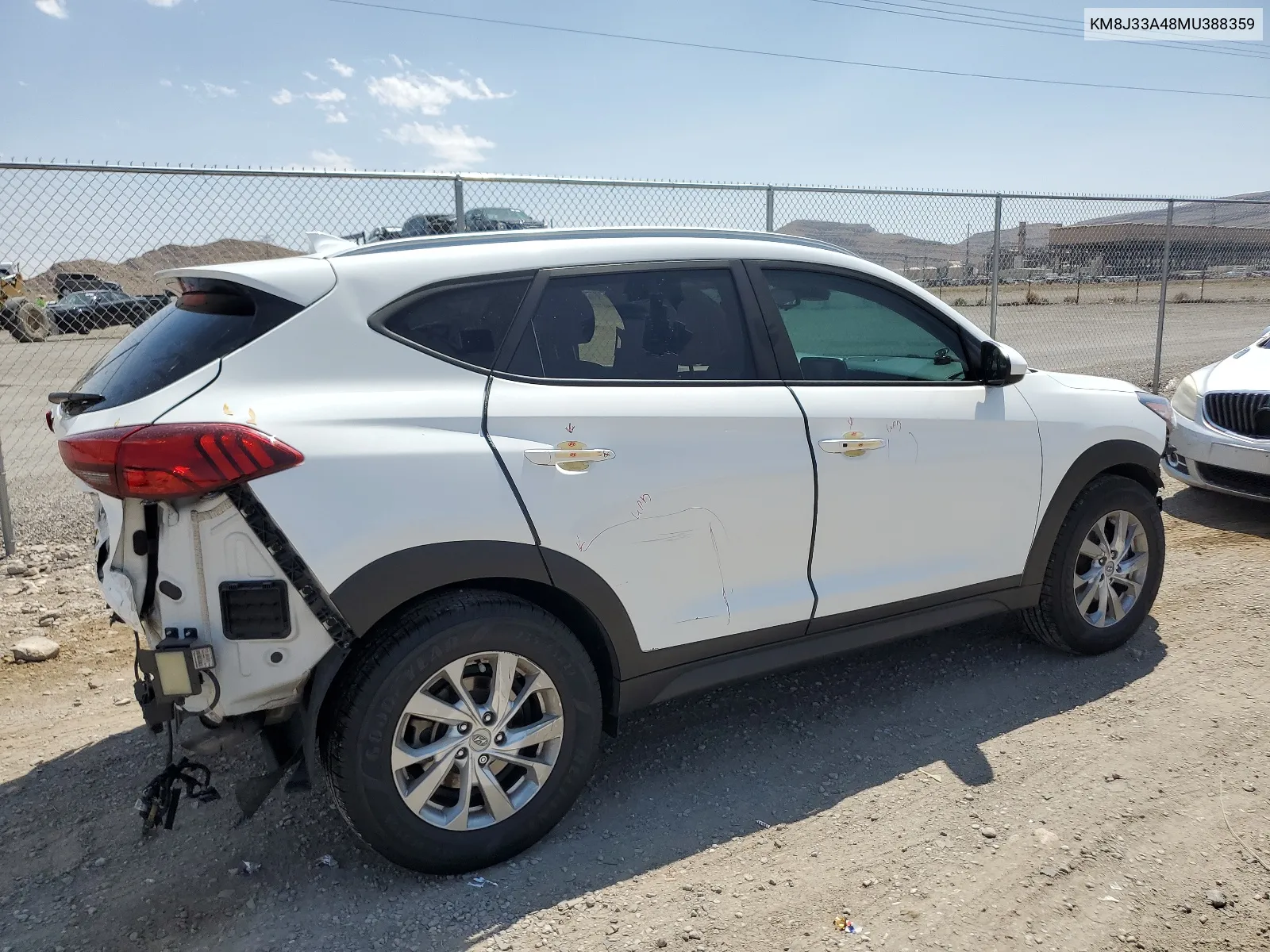 2021 Hyundai Tucson Limited VIN: KM8J33A48MU388359 Lot: 65159194