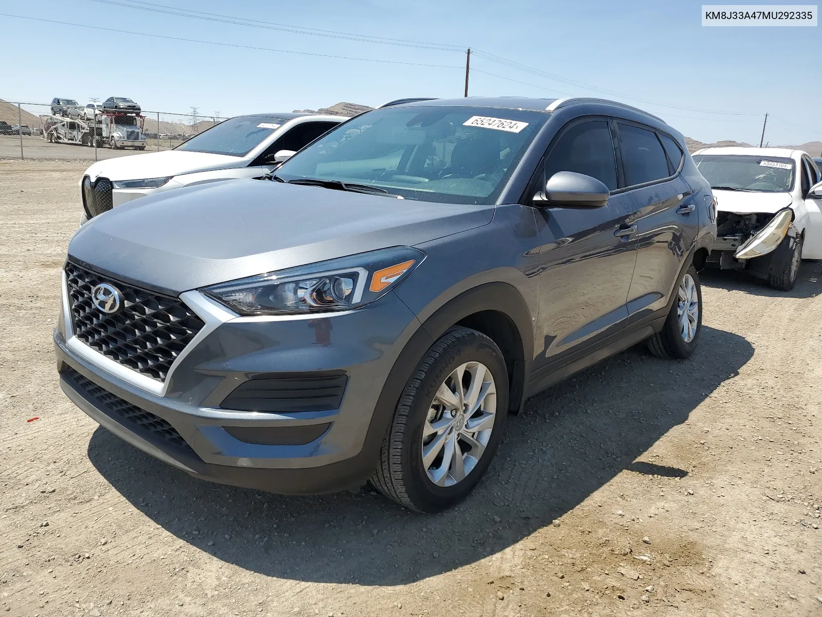 2021 Hyundai Tucson Limited VIN: KM8J33A47MU292335 Lot: 65247624