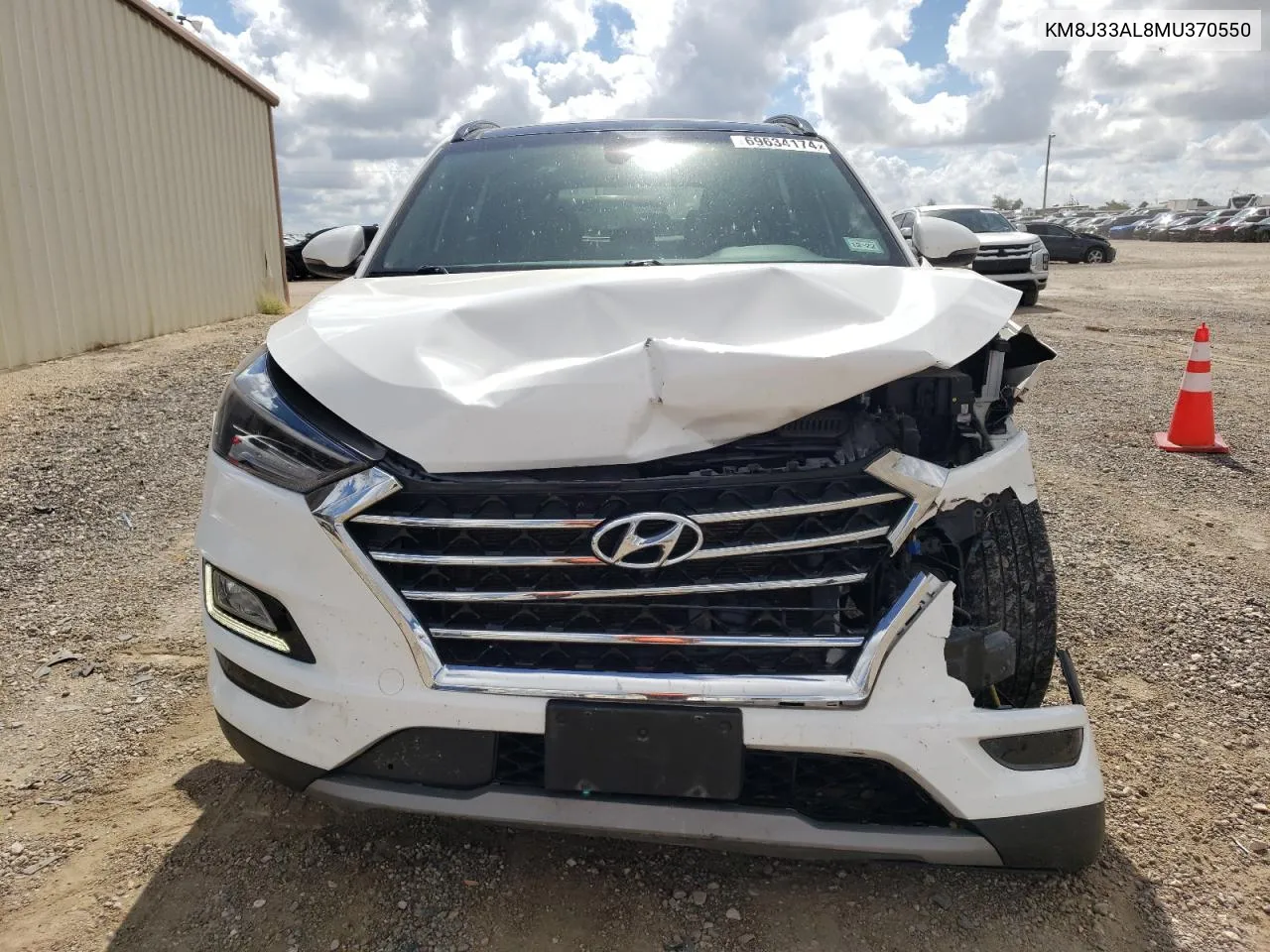 2021 Hyundai Tucson Limited VIN: KM8J33AL8MU370550 Lot: 69634174