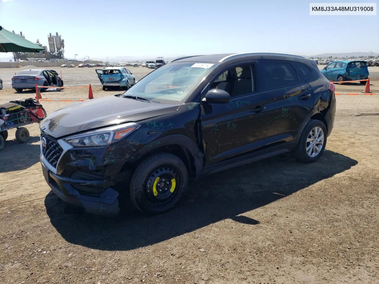 2021 Hyundai Tucson Limited VIN: KM8J33A48MU319008 Lot: 70039714