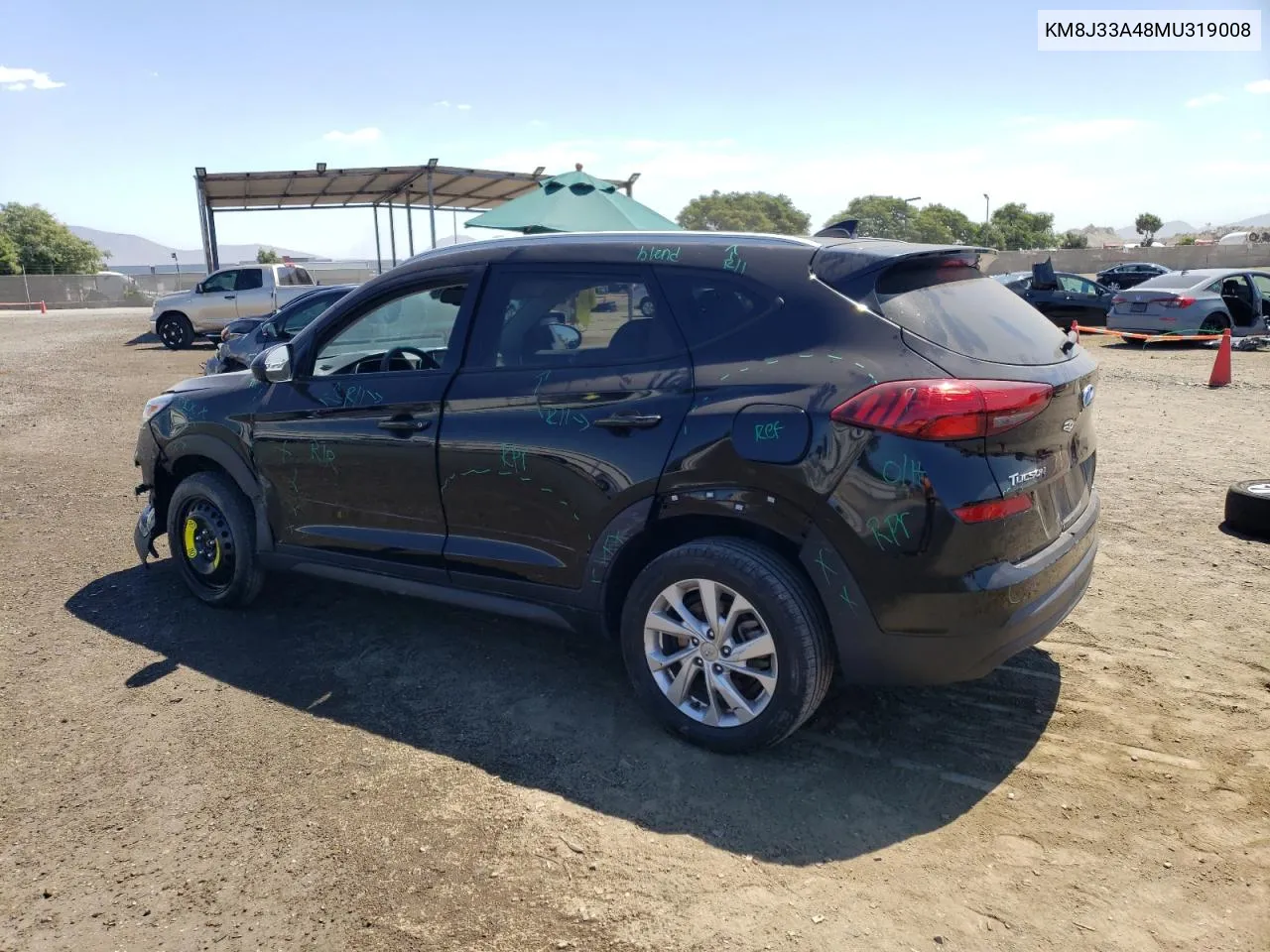 2021 Hyundai Tucson Limited VIN: KM8J33A48MU319008 Lot: 70039714