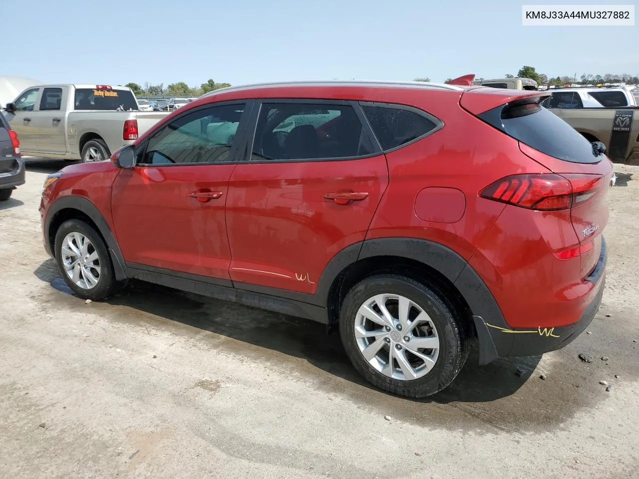 2021 Hyundai Tucson Limited VIN: KM8J33A44MU327882 Lot: 70539844