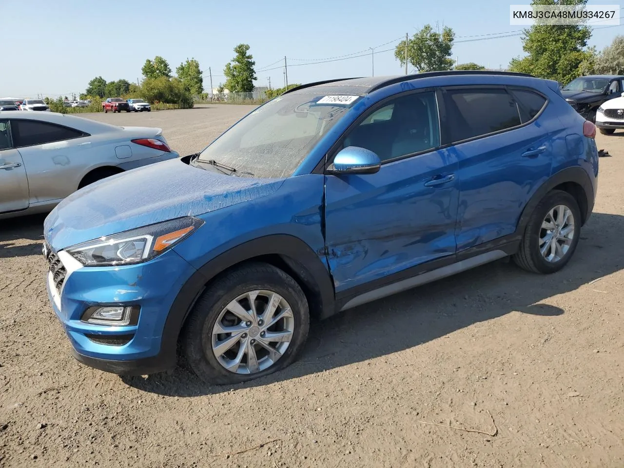 2021 Hyundai Tucson Limited VIN: KM8J3CA48MU334267 Lot: 71198404