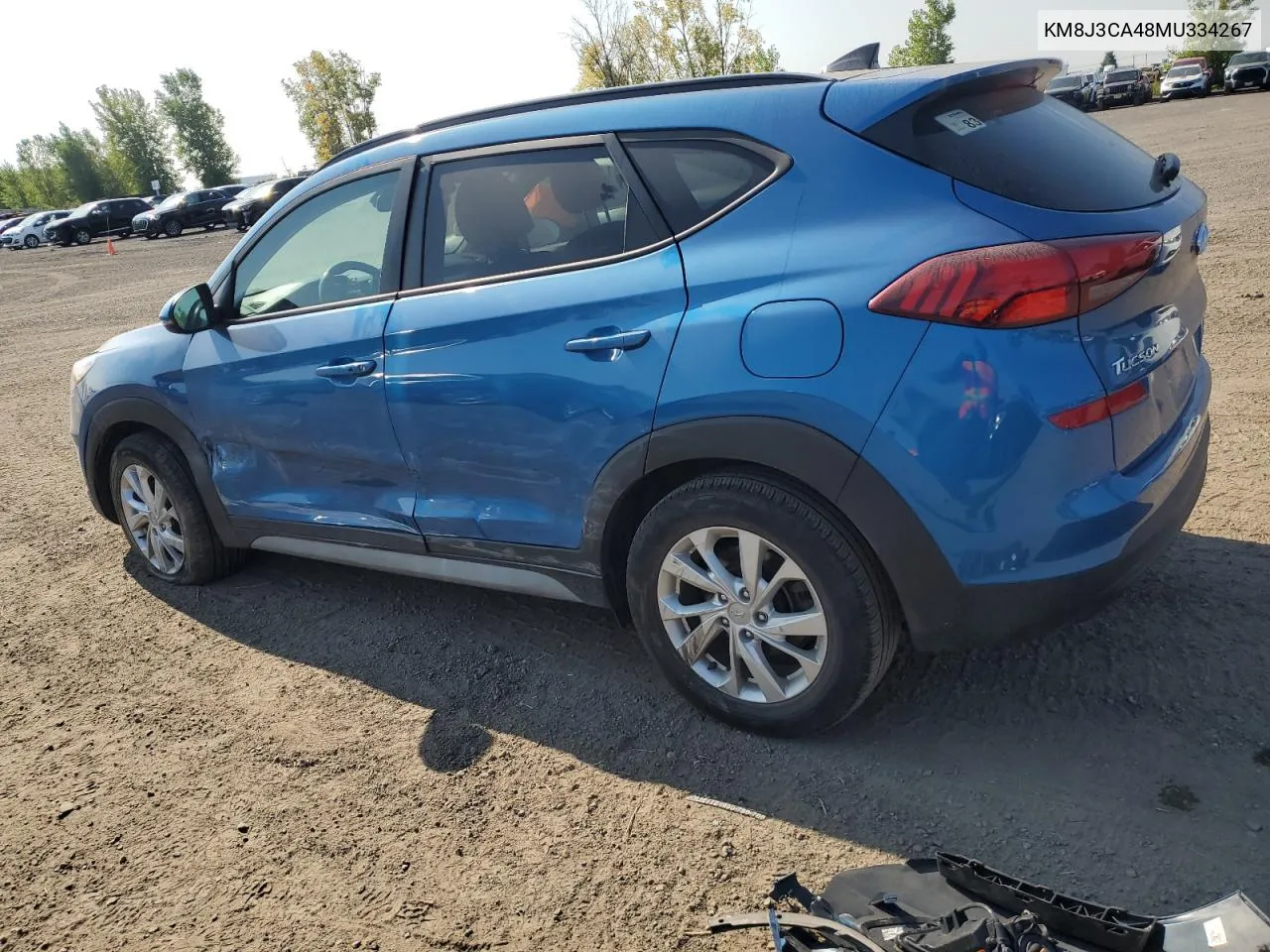 2021 Hyundai Tucson Limited VIN: KM8J3CA48MU334267 Lot: 71198404