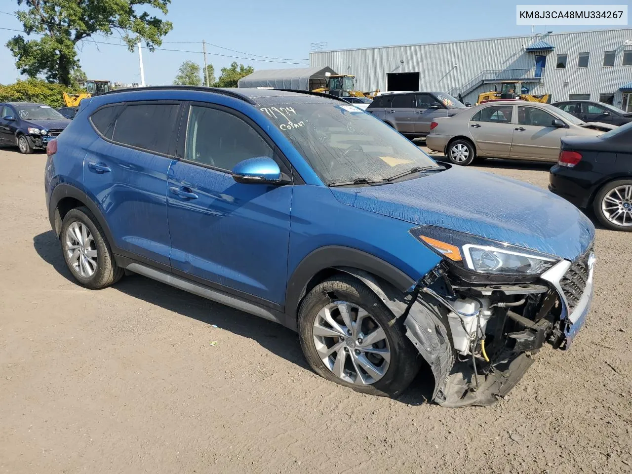 2021 Hyundai Tucson Limited VIN: KM8J3CA48MU334267 Lot: 71198404