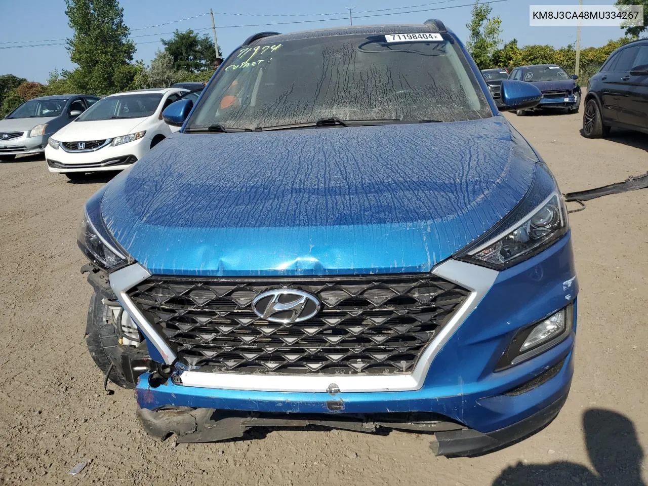 2021 Hyundai Tucson Limited VIN: KM8J3CA48MU334267 Lot: 71198404