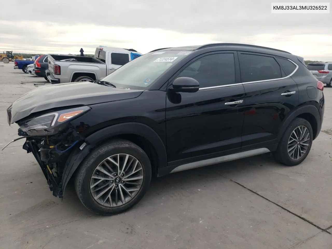 2021 Hyundai Tucson Limited VIN: KM8J33AL3MU326522 Lot: 71224514