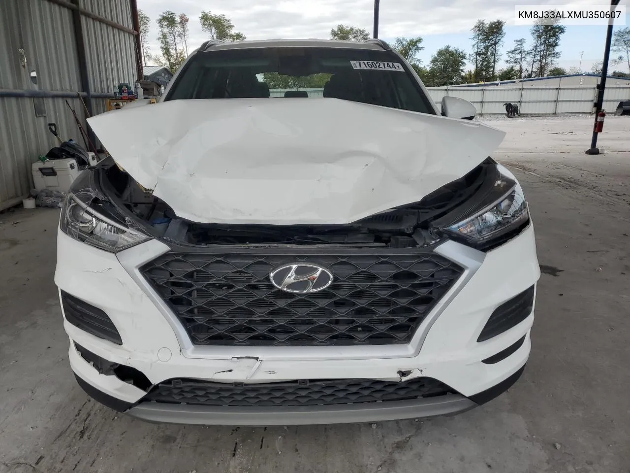 2021 Hyundai Tucson Limited VIN: KM8J33ALXMU350607 Lot: 71602744