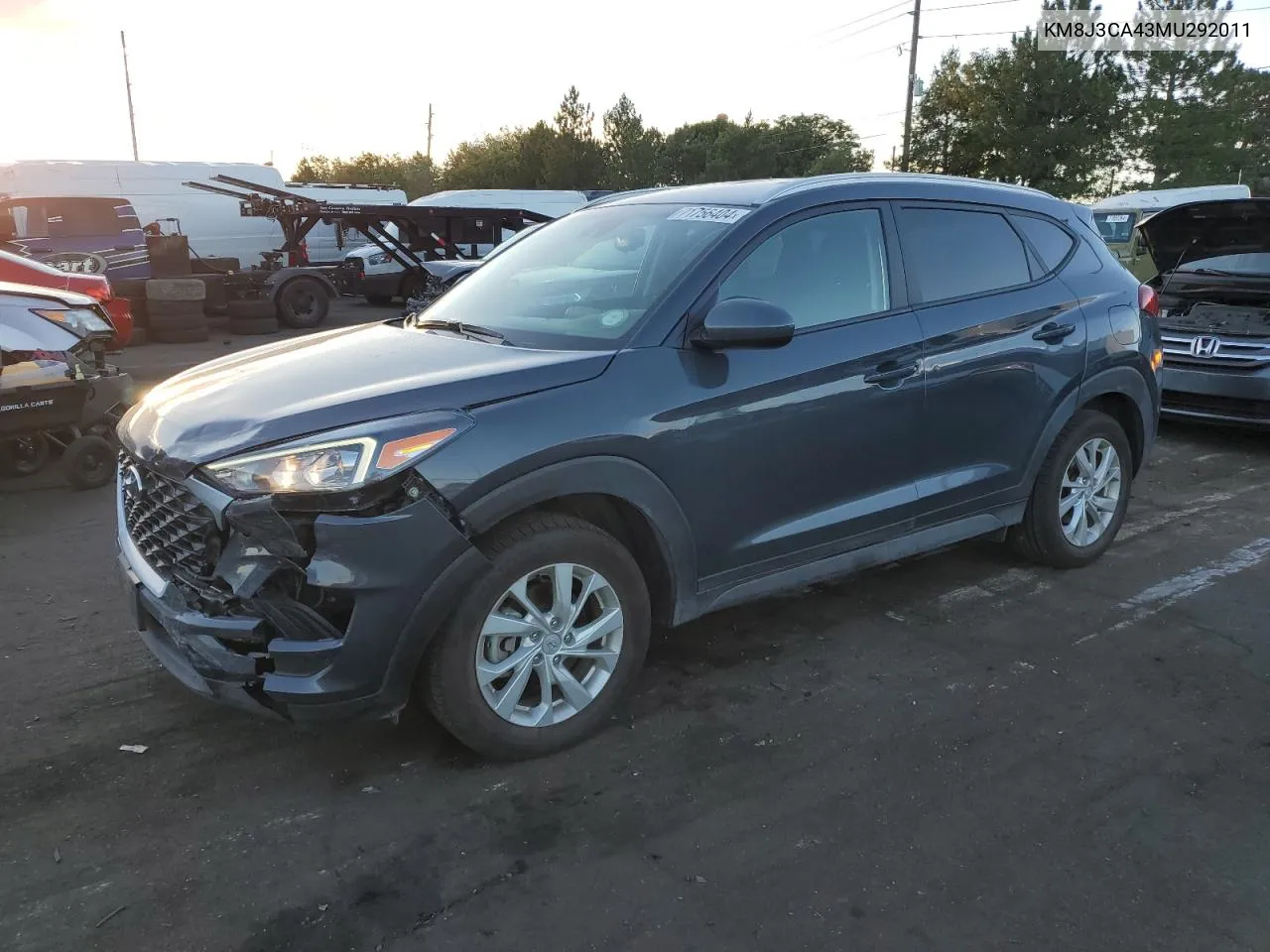 2021 Hyundai Tucson Limited VIN: KM8J3CA43MU292011 Lot: 71756404