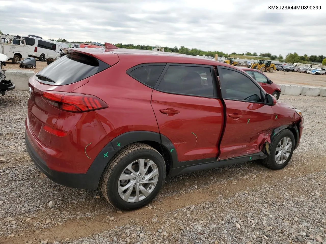 2021 Hyundai Tucson Se VIN: KM8J23A44MU390399 Lot: 72590364