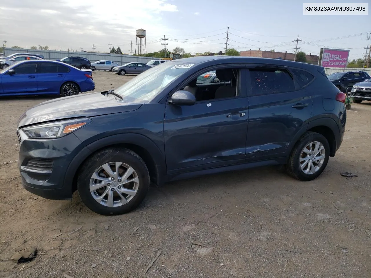 2021 Hyundai Tucson Se VIN: KM8J23A49MU307498 Lot: 72707574