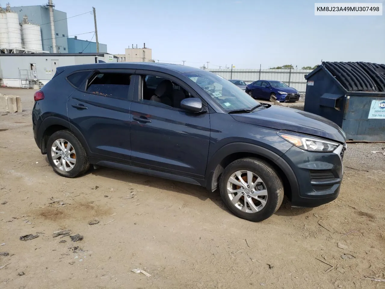 2021 Hyundai Tucson Se VIN: KM8J23A49MU307498 Lot: 72707574