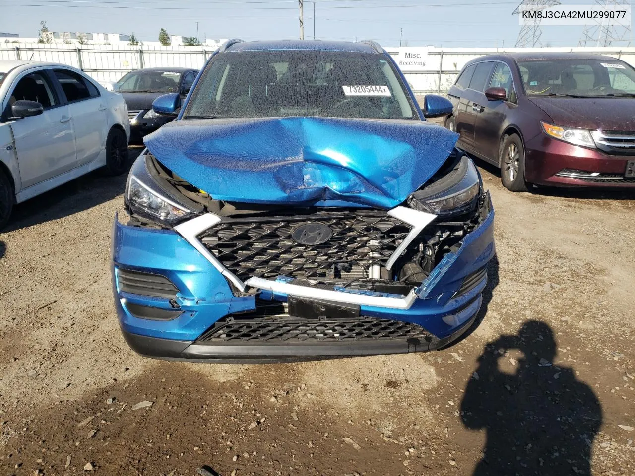 2021 Hyundai Tucson Limited VIN: KM8J3CA42MU299077 Lot: 73205444