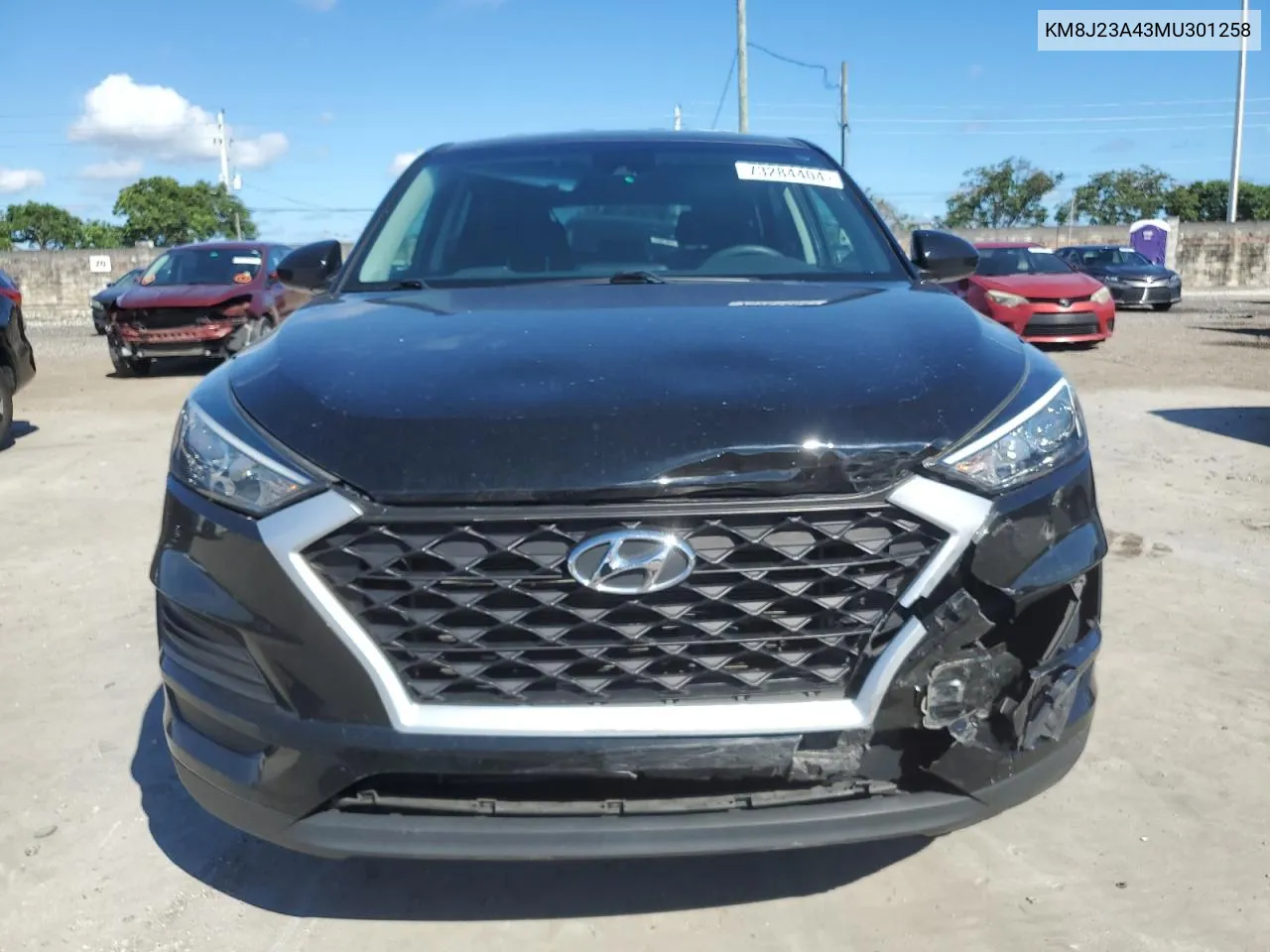 2021 Hyundai Tucson Se VIN: KM8J23A43MU301258 Lot: 73284404