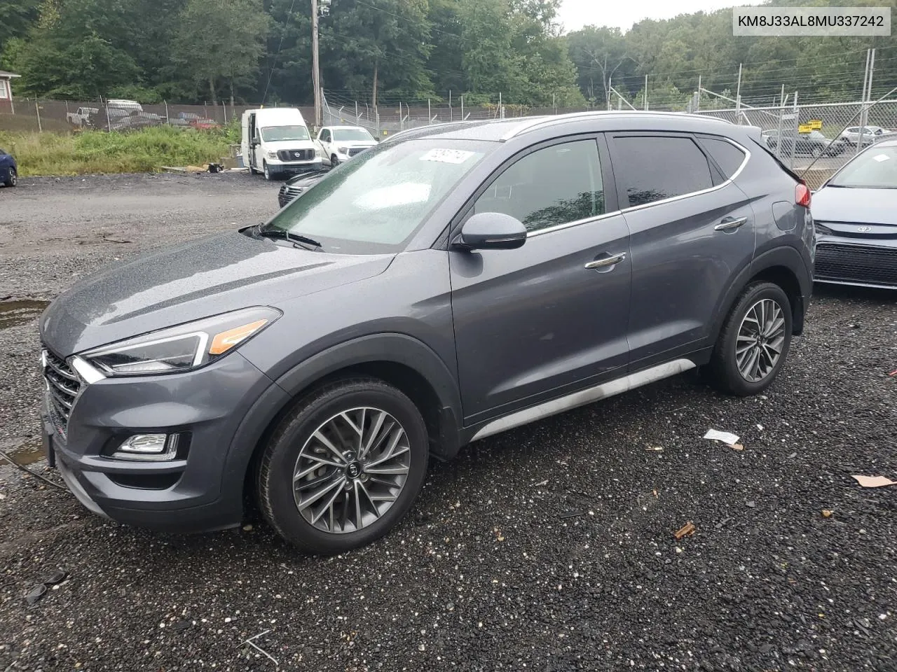 2021 Hyundai Tucson Limited VIN: KM8J33AL8MU337242 Lot: 73291714