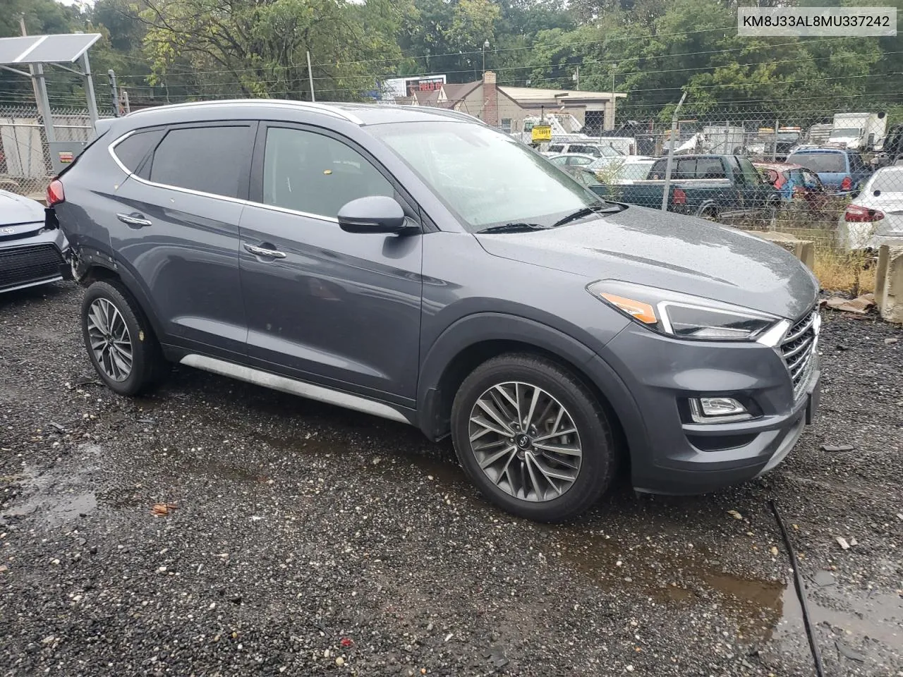 2021 Hyundai Tucson Limited VIN: KM8J33AL8MU337242 Lot: 73291714