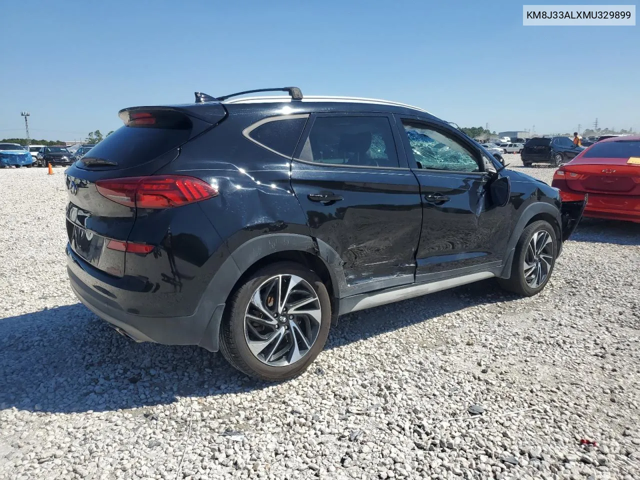 2021 Hyundai Tucson Limited VIN: KM8J33ALXMU329899 Lot: 73485624