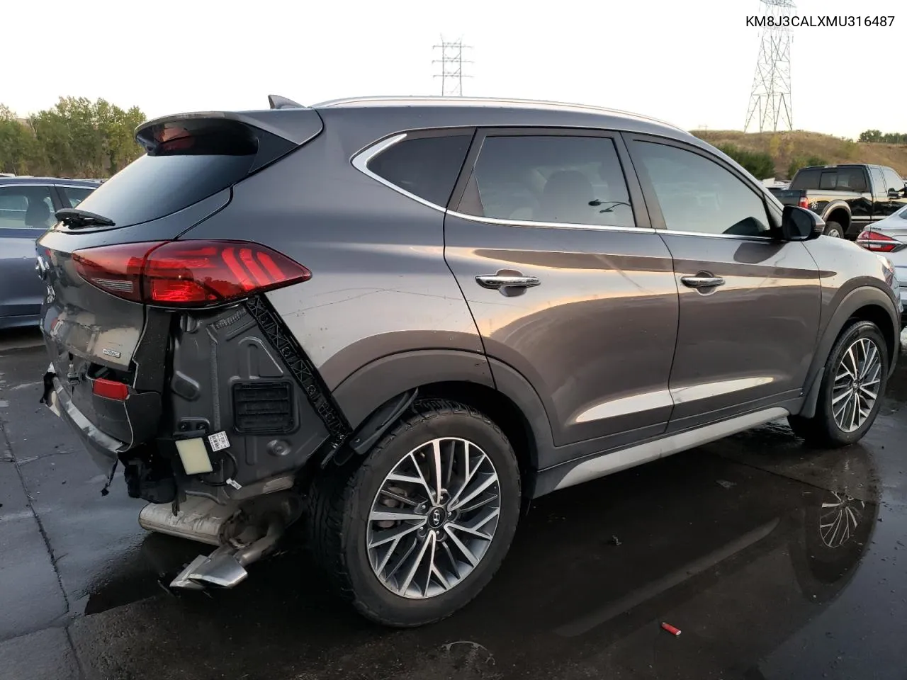 2021 Hyundai Tucson Limited VIN: KM8J3CALXMU316487 Lot: 73582734