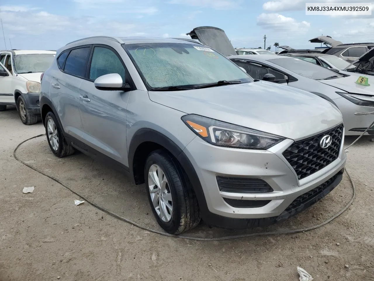 2021 Hyundai Tucson Limited VIN: KM8J33A4XMU392509 Lot: 73690294