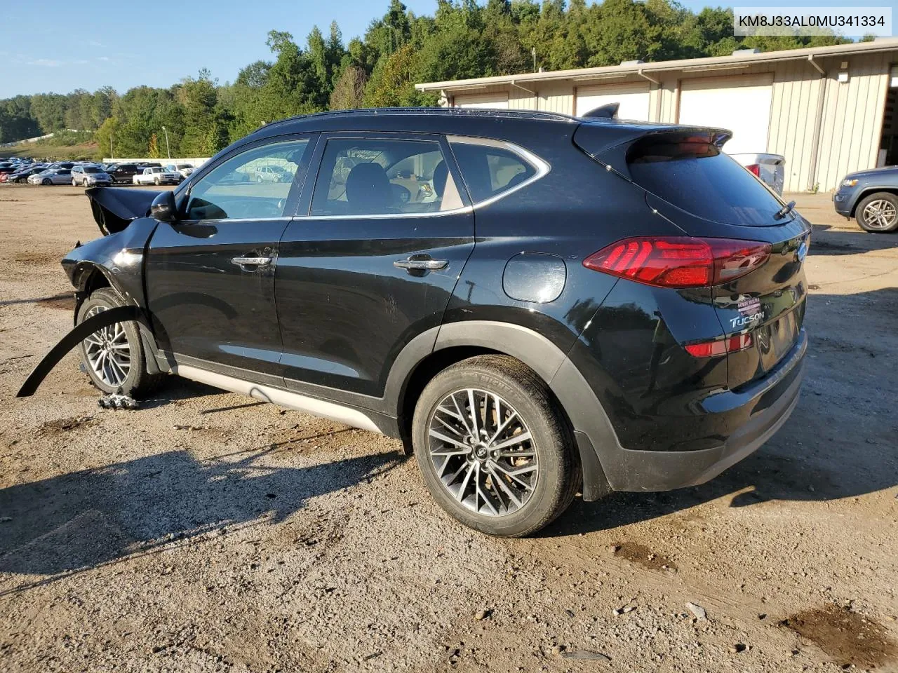 2021 Hyundai Tucson Limited VIN: KM8J33AL0MU341334 Lot: 73967374