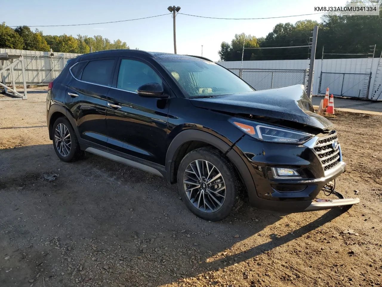 2021 Hyundai Tucson Limited VIN: KM8J33AL0MU341334 Lot: 73967374