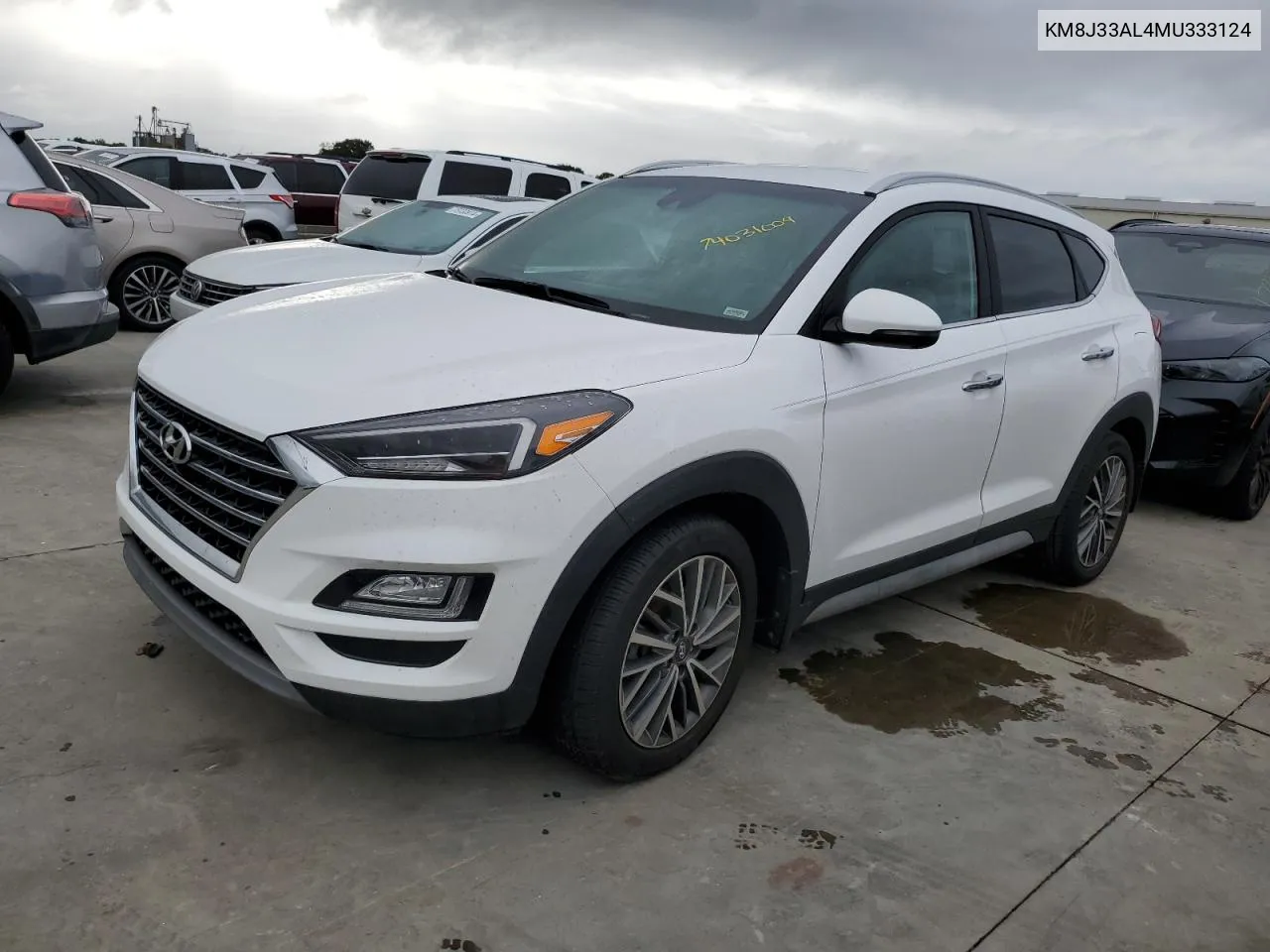 2021 Hyundai Tucson Limited VIN: KM8J33AL4MU333124 Lot: 74031004