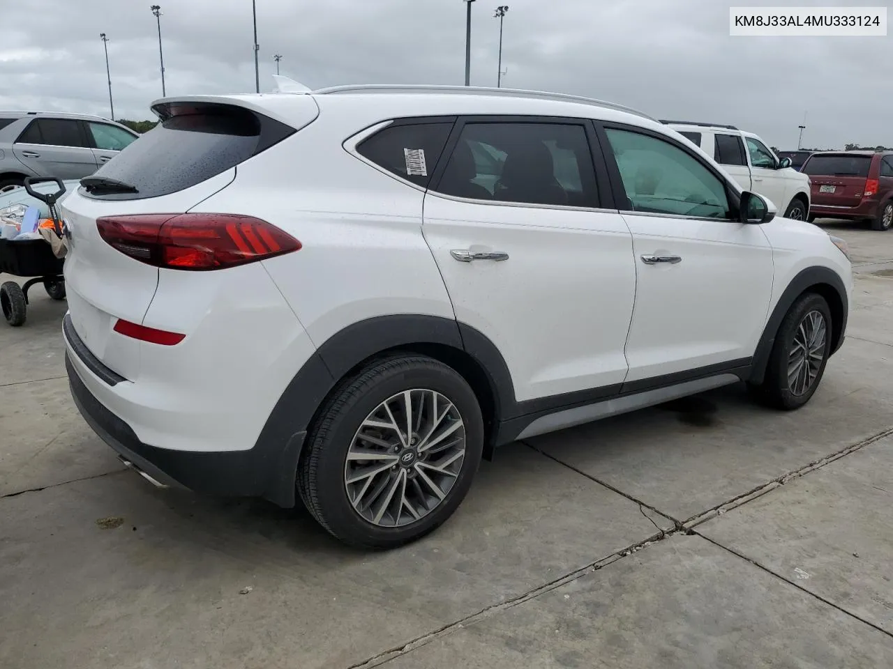 2021 Hyundai Tucson Limited VIN: KM8J33AL4MU333124 Lot: 74031004