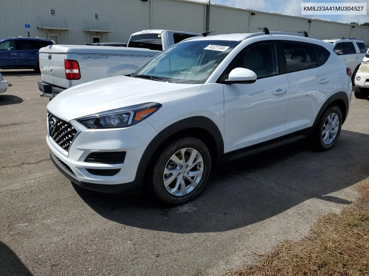 2021 Hyundai Tucson Limited VIN: KM8J33A41MU304527 Lot: 74127734