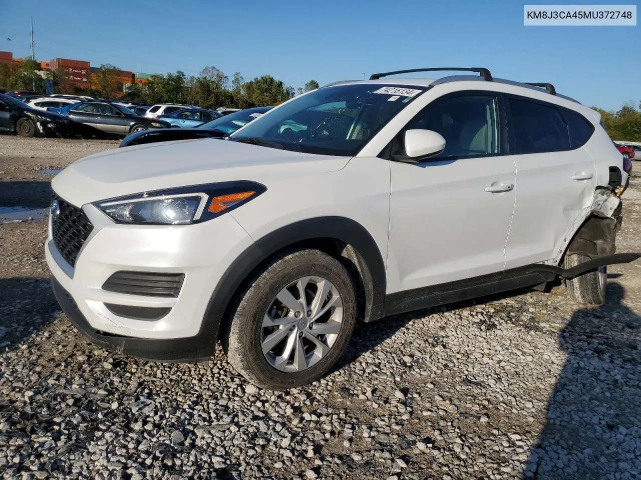 2021 Hyundai Tucson Limited VIN: KM8J3CA45MU372748 Lot: 74216134