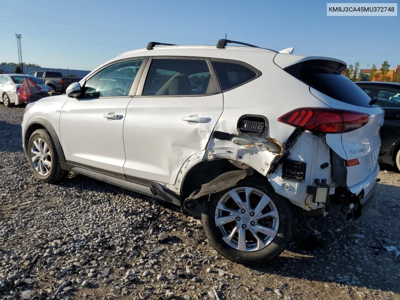 2021 Hyundai Tucson Limited VIN: KM8J3CA45MU372748 Lot: 74216134