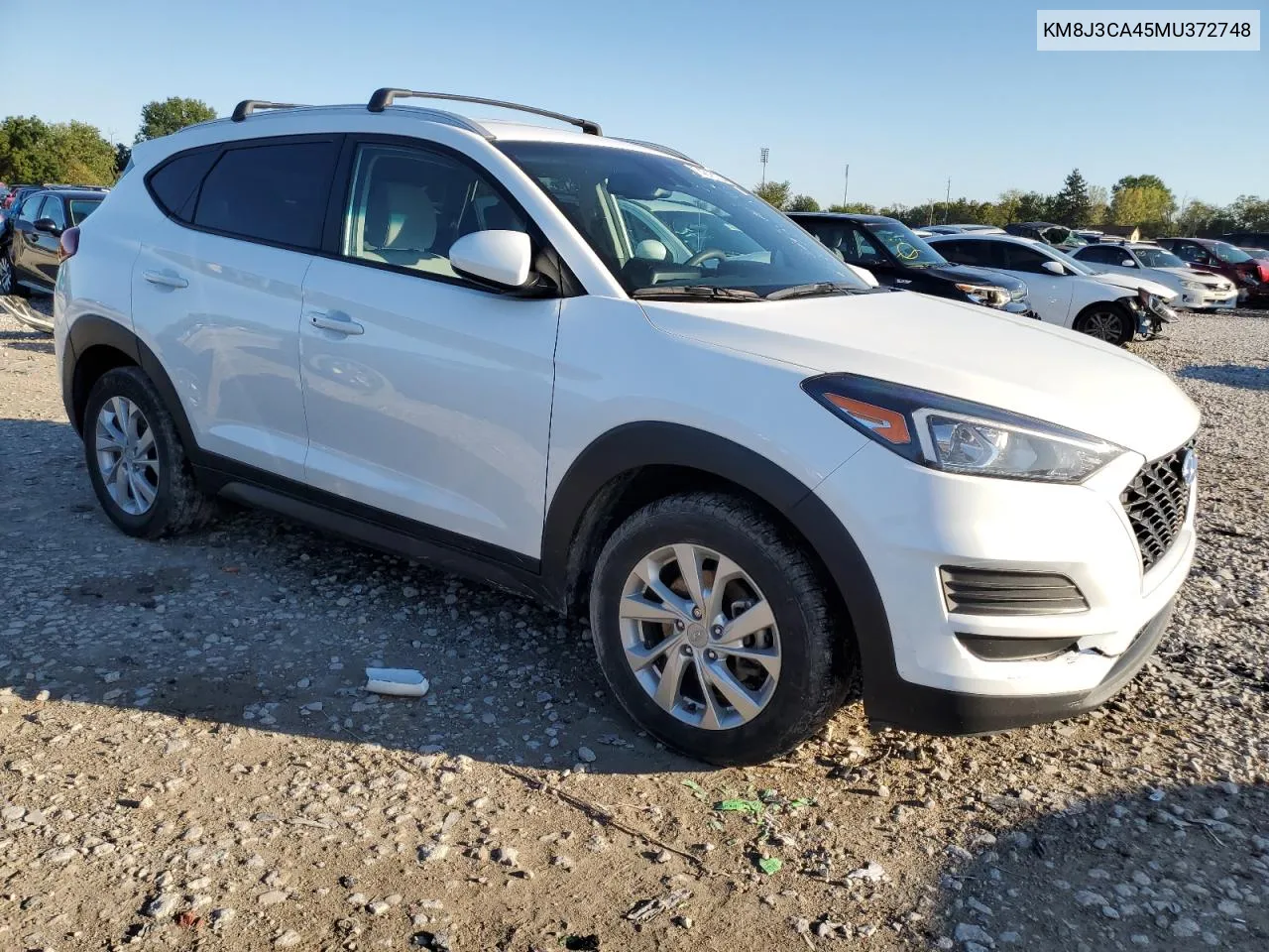 2021 Hyundai Tucson Limited VIN: KM8J3CA45MU372748 Lot: 74216134