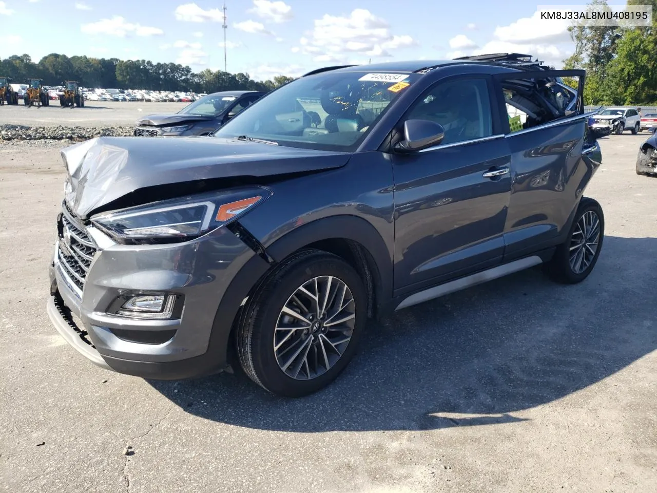 2021 Hyundai Tucson Limited VIN: KM8J33AL8MU408195 Lot: 74498554