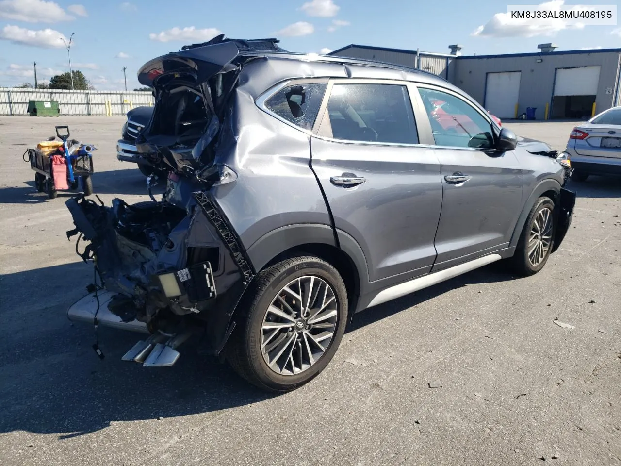 2021 Hyundai Tucson Limited VIN: KM8J33AL8MU408195 Lot: 74498554