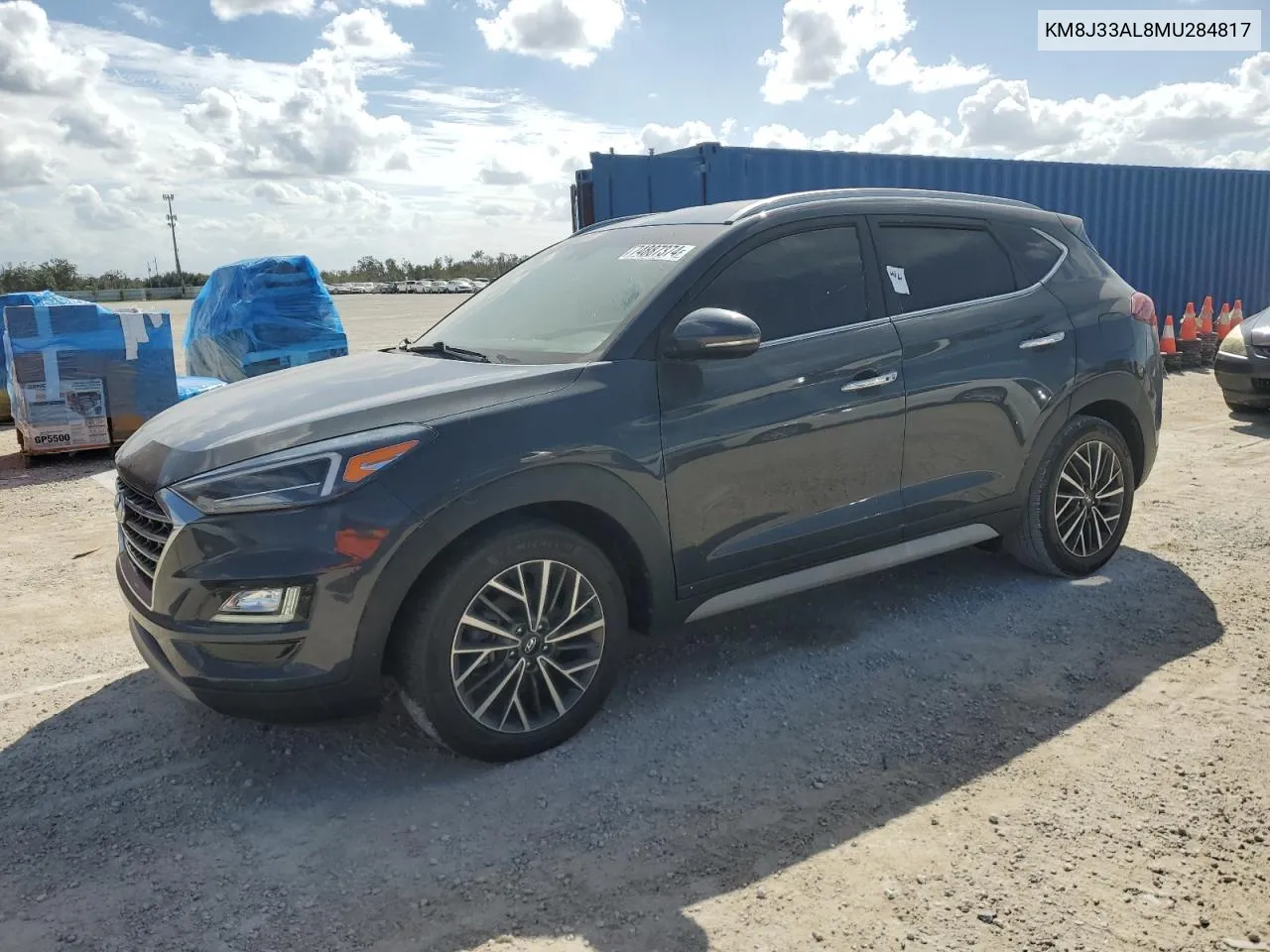 2021 Hyundai Tucson Limited VIN: KM8J33AL8MU284817 Lot: 74887374