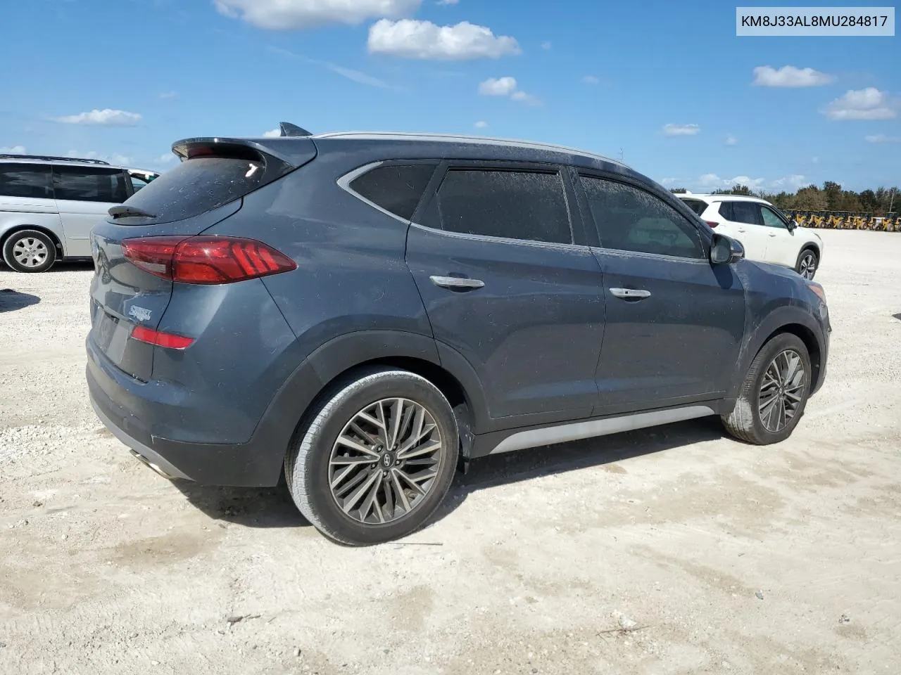 2021 Hyundai Tucson Limited VIN: KM8J33AL8MU284817 Lot: 74887374