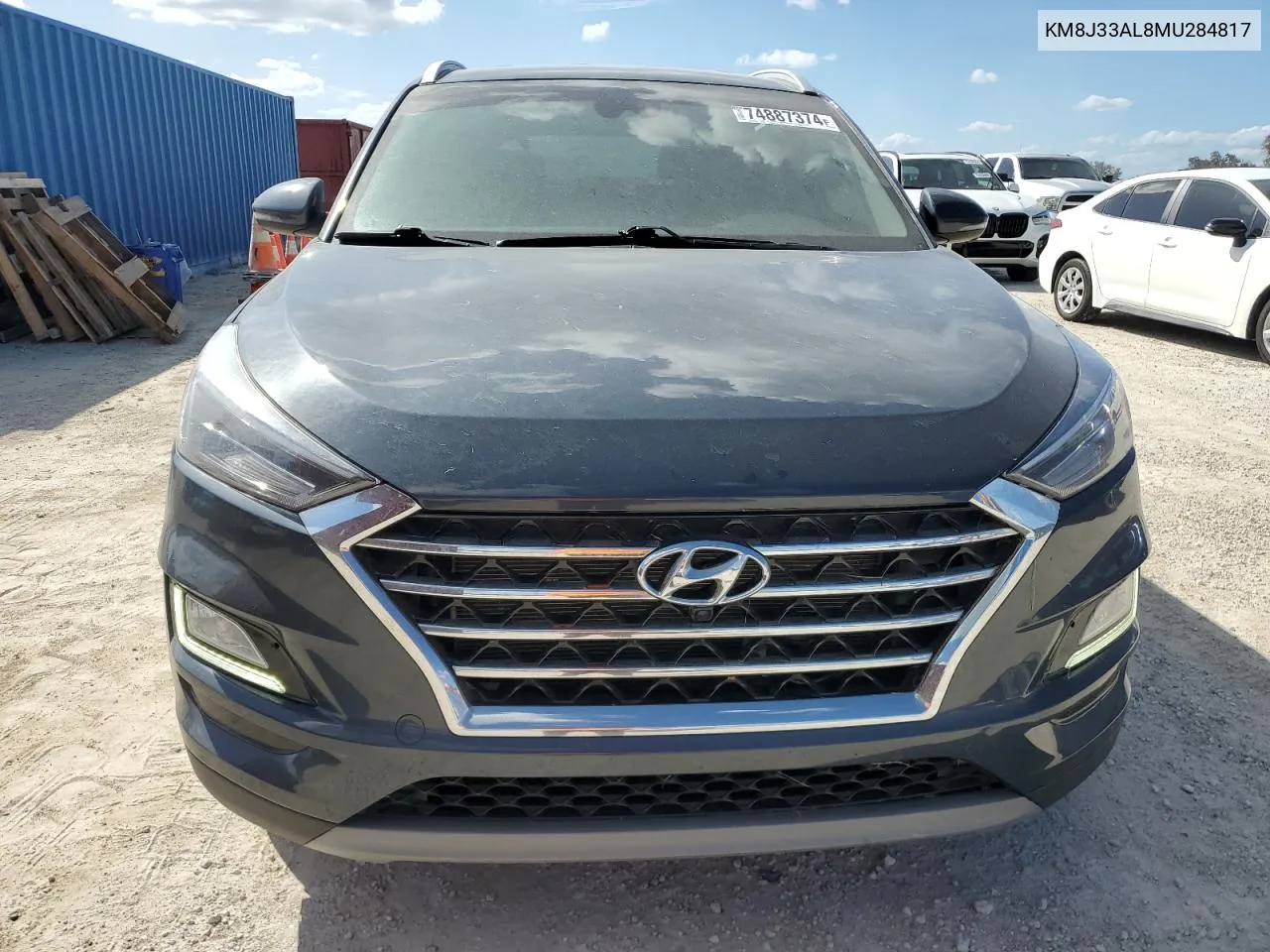 2021 Hyundai Tucson Limited VIN: KM8J33AL8MU284817 Lot: 74887374