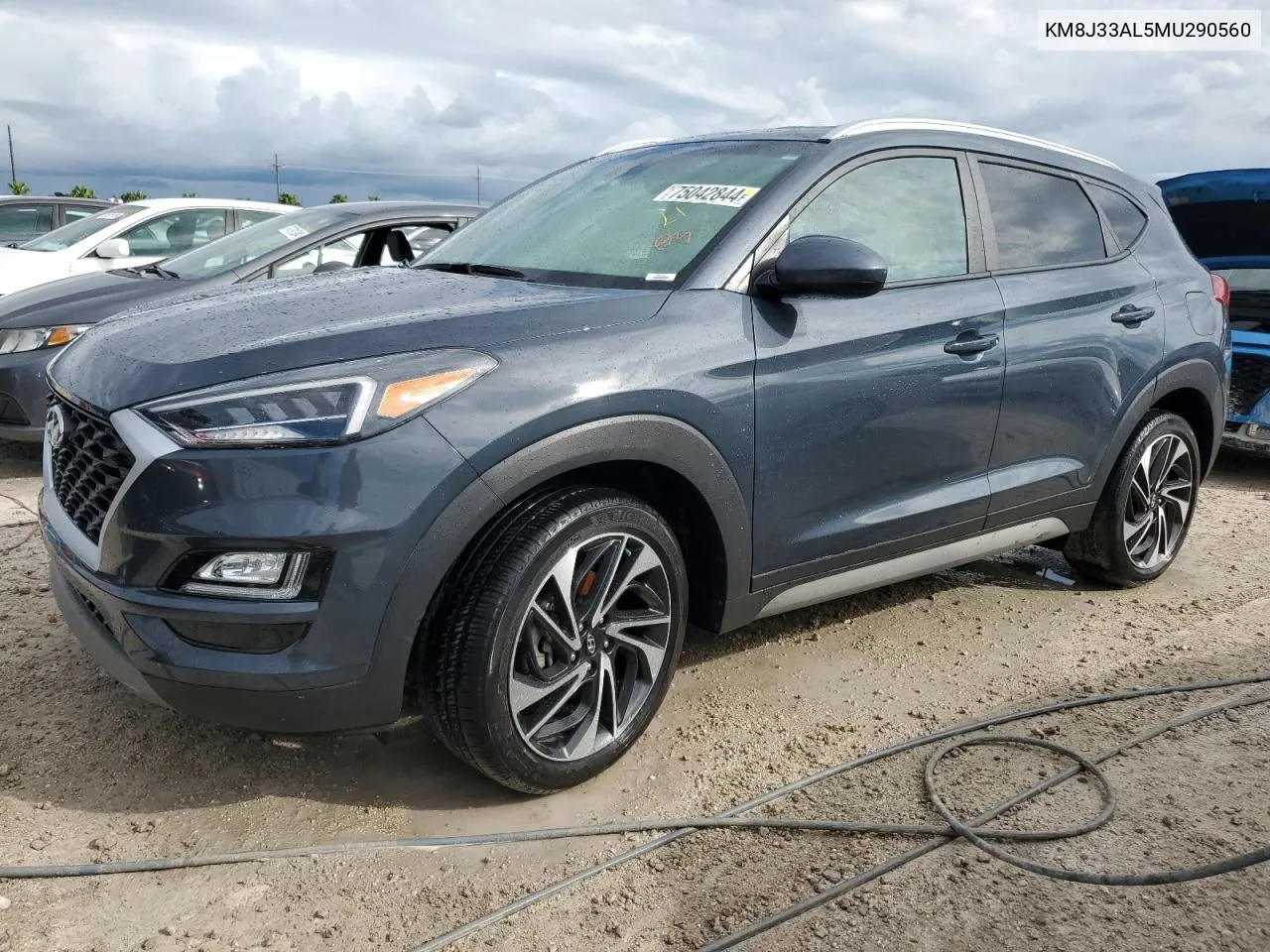 2021 Hyundai Tucson Limited VIN: KM8J33AL5MU290560 Lot: 75042844