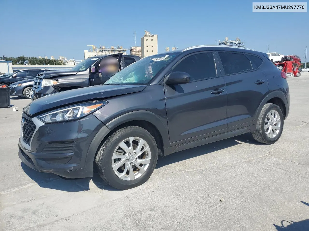 2021 Hyundai Tucson Limited VIN: KM8J33A47MU297776 Lot: 75124444