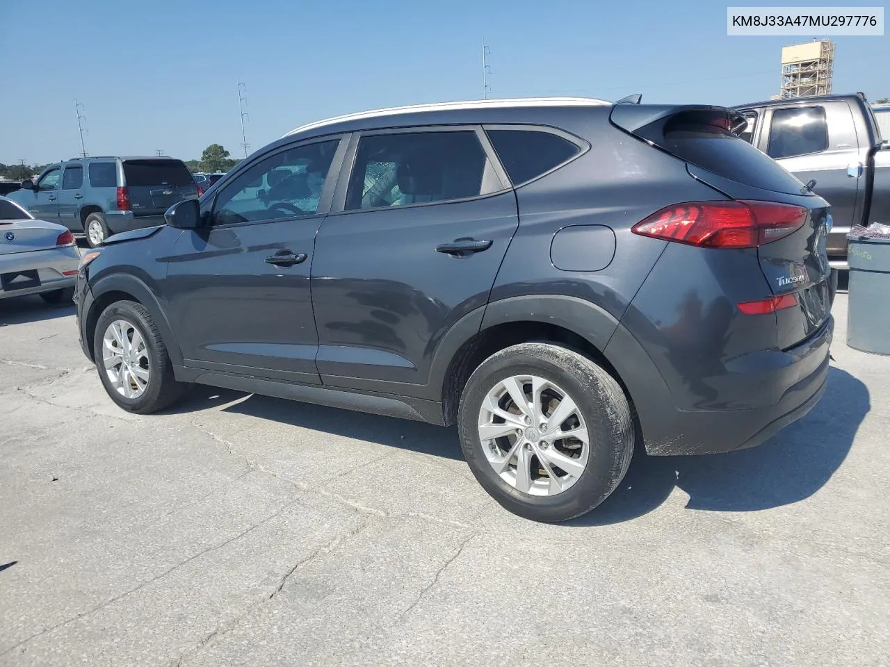 2021 Hyundai Tucson Limited VIN: KM8J33A47MU297776 Lot: 75124444