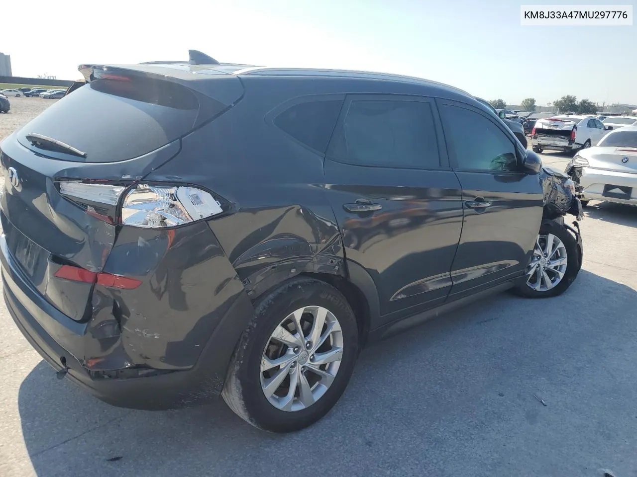 2021 Hyundai Tucson Limited VIN: KM8J33A47MU297776 Lot: 75124444