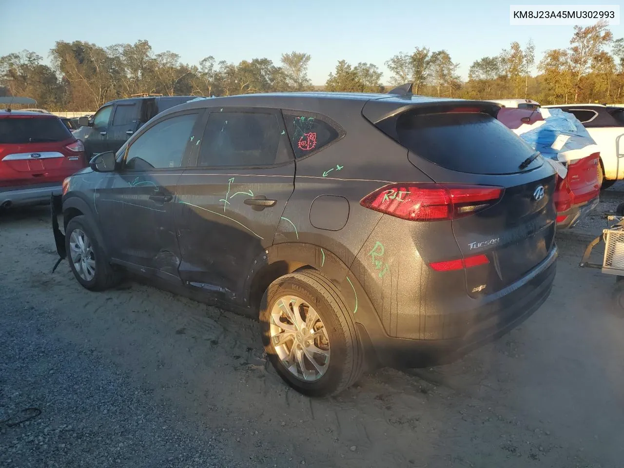 2021 Hyundai Tucson Se VIN: KM8J23A45MU302993 Lot: 75344474