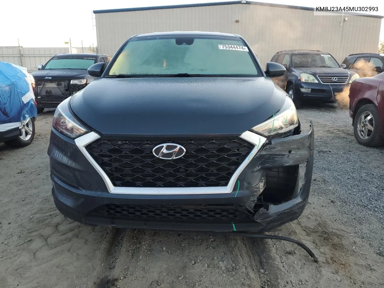 2021 Hyundai Tucson Se VIN: KM8J23A45MU302993 Lot: 75344474