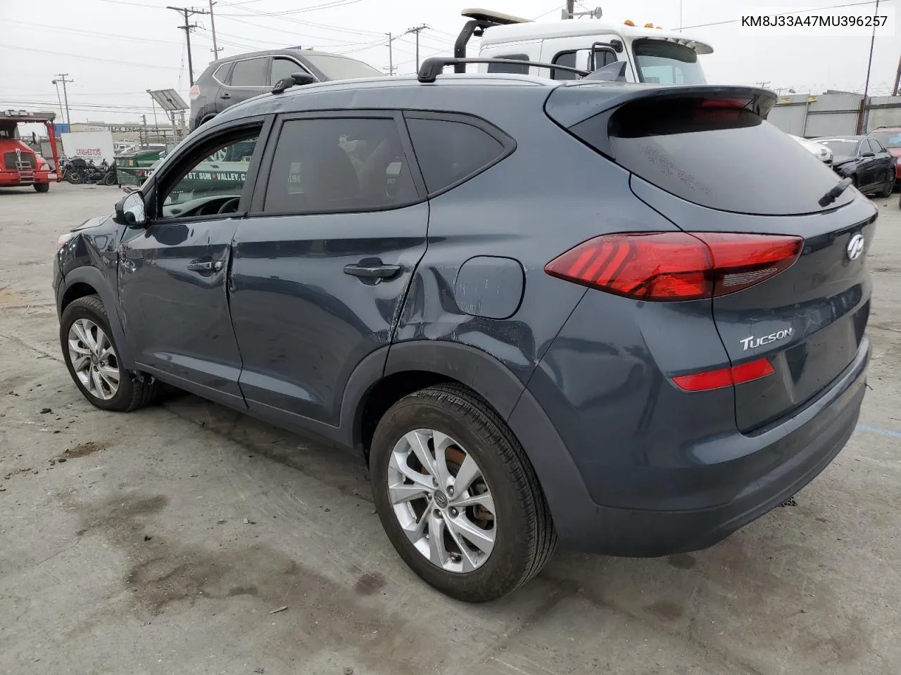 2021 Hyundai Tucson Limited VIN: KM8J33A47MU396257 Lot: 75484504