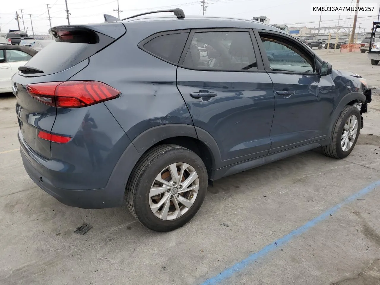 2021 Hyundai Tucson Limited VIN: KM8J33A47MU396257 Lot: 75484504