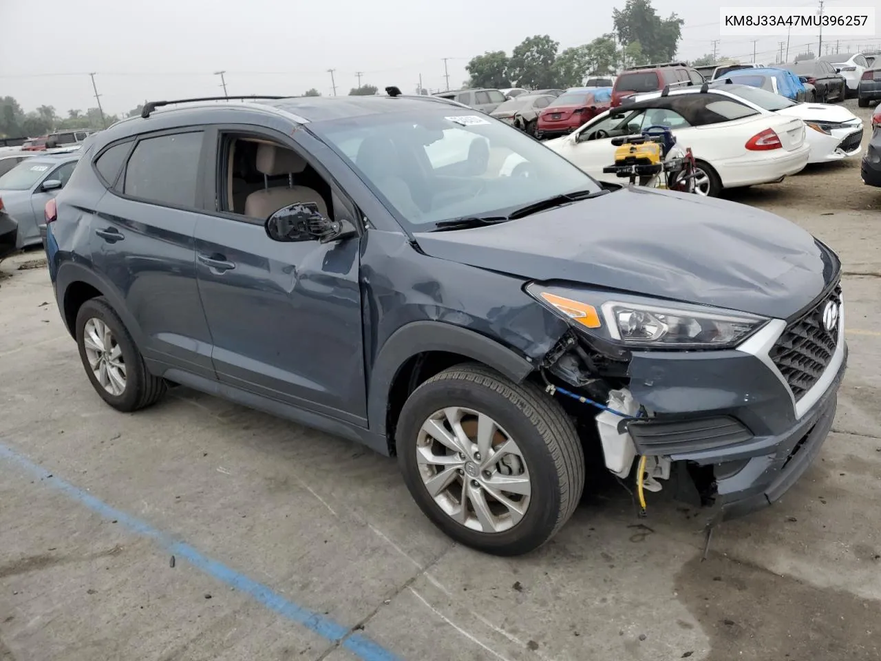 2021 Hyundai Tucson Limited VIN: KM8J33A47MU396257 Lot: 75484504