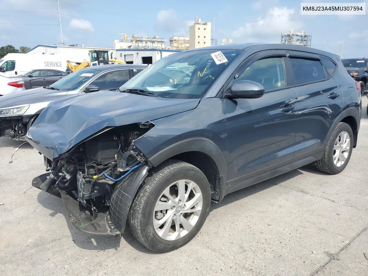 2021 Hyundai Tucson Se VIN: KM8J23A45MU307594 Lot: 75835104