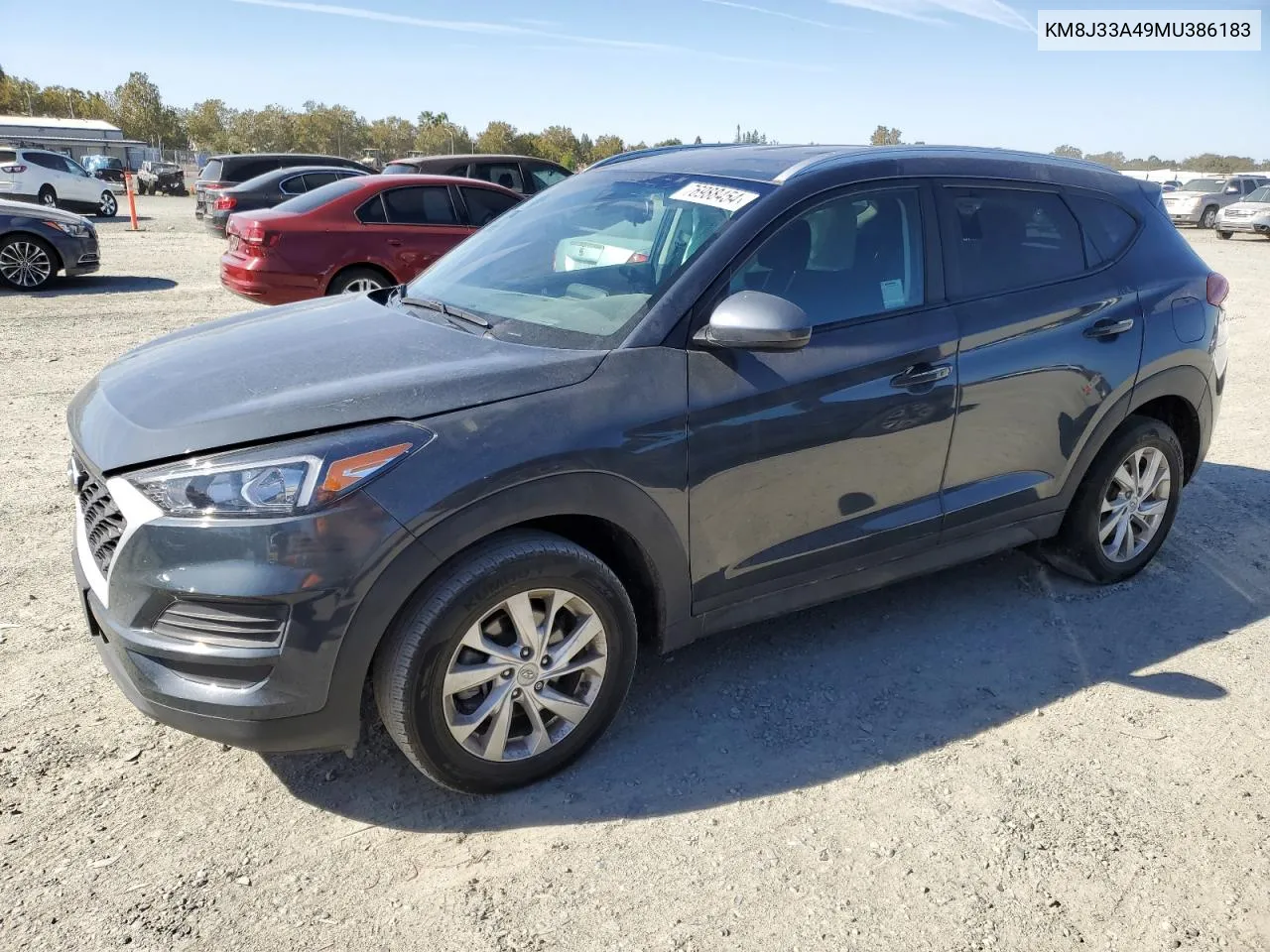 2021 Hyundai Tucson Limited VIN: KM8J33A49MU386183 Lot: 76988454