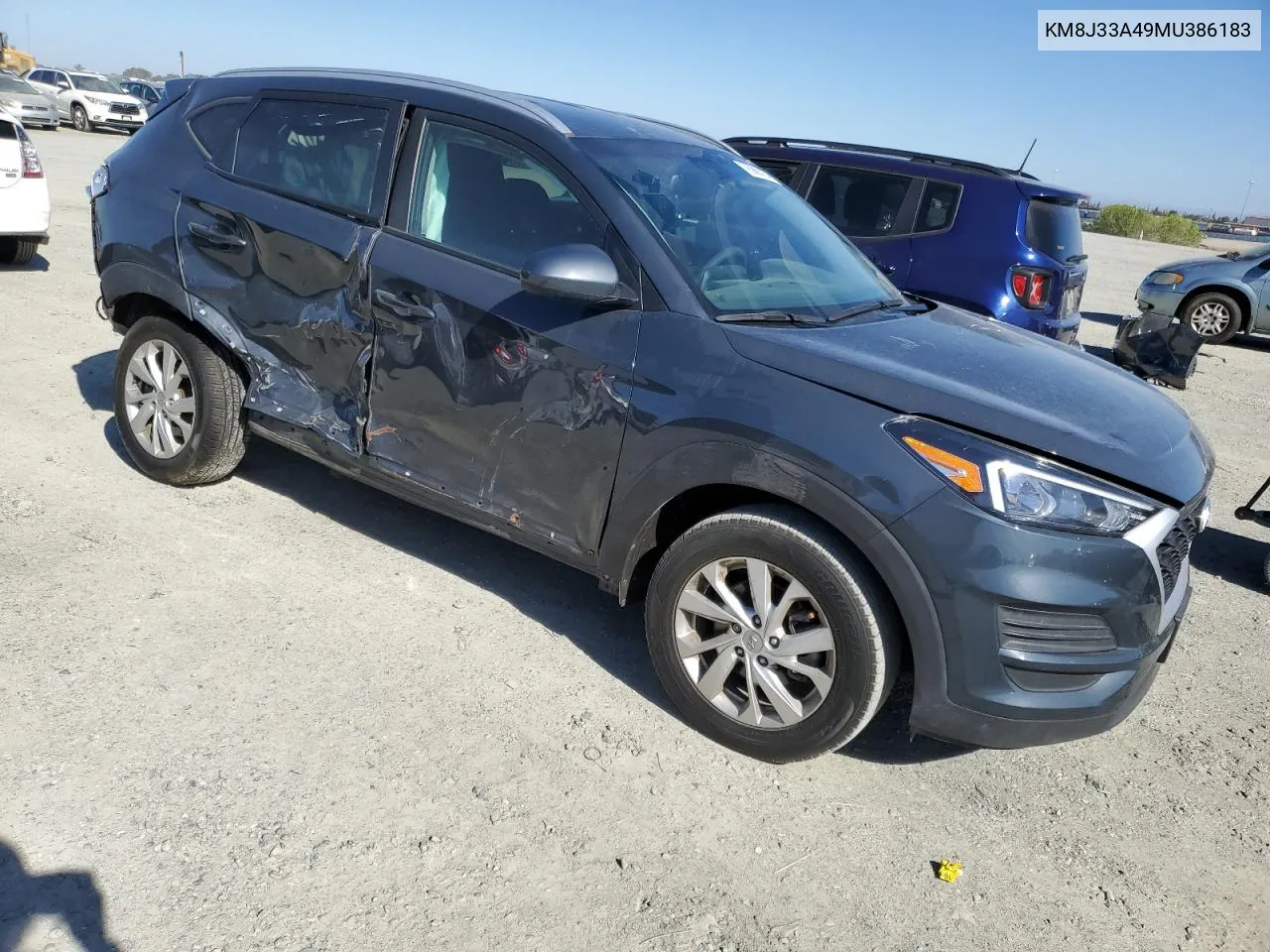 2021 Hyundai Tucson Limited VIN: KM8J33A49MU386183 Lot: 76988454